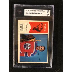 1975 OPC WHA JACQUES PLANTE KSA 5