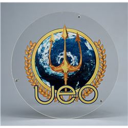 United Earth Oceans Round Clear Acrylic Insignia Sign - SEAQUEST DSV (1993 - 1996)