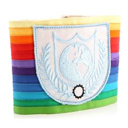 Earth Defense Directorate Globe Logo Rainbow Armband - BUCK ROGERS IN THE 25TH CENTURY (1979 - 1981)