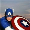 Image 10 : Captain America’s (Matt Salinger) Metal Circular Shield Prototype - CAPTAIN AMERICA (1990)