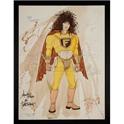 Fartman Hand-Drawn Costume Sketch From MTV Awards - 1992 MTV VIDEO MUSIC AWARDS