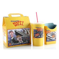 ‘Titanic Happy Meal’ Box, Fry Container and Soda Cup - MADTV (1995 - 2009)
