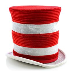The Cat In The Hat's (Matt Frewer) Collapsible Striped Top Hat - IN SEARCH OF DR. SEUSS (1994)