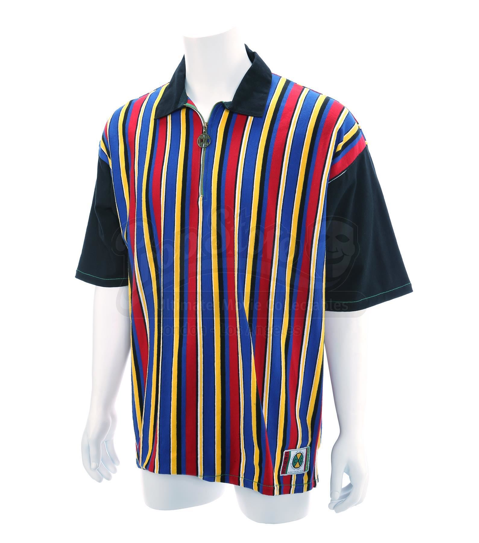 Zack Taylor S Walter Jones Black Power Ranger Striped Shirt