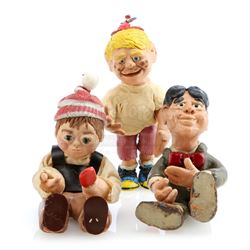 Three Clay Boy Puppets - GUMBY ADVENTURES (1988 - 2002)