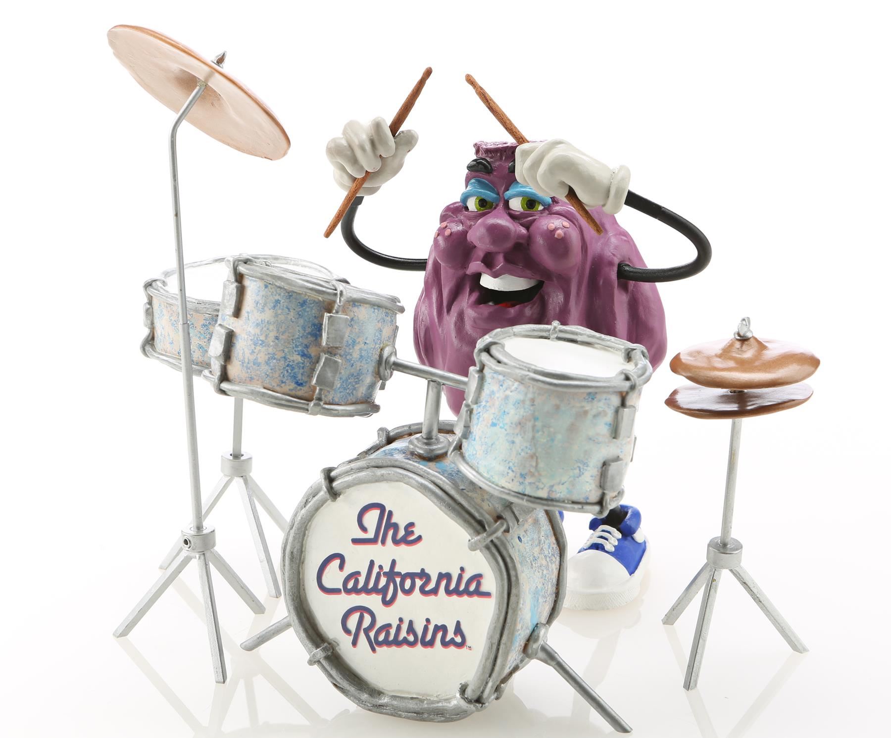 Beebop's California Raisin Puppet and Drum Kit Replica Signed By Will ...
