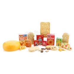 Collection Of Elves-Scale Cookies, Product Boxes and Cheese Wheel - KEEBLER BAKED GOODS COMMERCIALS 