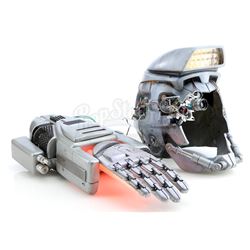 Orkin Man's Cyborg Helmet and Left Hand Blaster - ORKIN PEST CONTROL COMMERCIALS (1980s - 1990s)