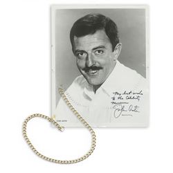 Gomez Addams’ (John Astin) Watch Chain and Autographed Photo - THE ADDAMS FAMILY (1964 - 1966)