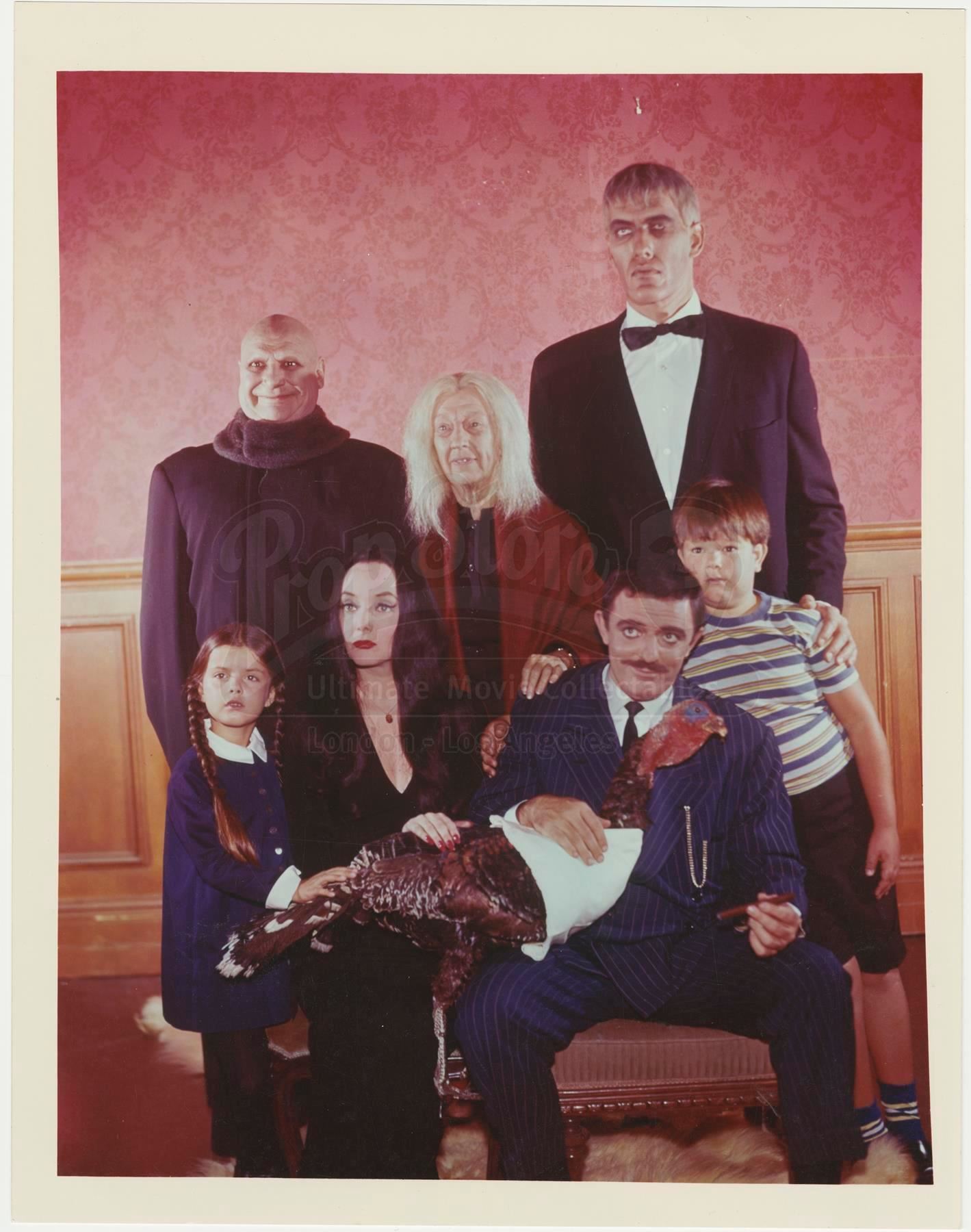 Gomez Addams’ (John Astin) Watch Chain and Autographed Photo THE ADDAMS FAMILY (1964 1966)