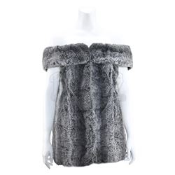 Lenore Karidian's (Barbara Anderson) Gray Faux Fur Mini-Dress and Faux Fur Vest - STAR TREK: THE ORI