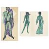 Image 1 : William Ware Theiss Hand-Drawn Design Sketches Of USS Enterprise Costumes - STAR TREK: THE ORIGINAL 