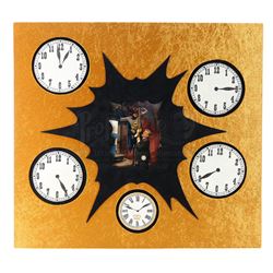 The Clock King (Walter Slezak) and His Henchmen’s Signature Clock Patches - BATMAN (1966 - 1968)