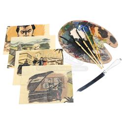 Matt Parkman's (Greg Grunberg) Precognitive Drawings, Paint Pallette, Brushes and Hiro Nakamura’s (M