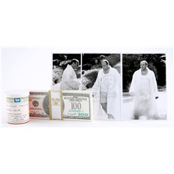 Tony Soprano’s (James Gandolfini) Surveillance Photos, Pill Bottle and Strap Of Hundred Dollar Bills