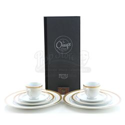Onyx Club Menu, Matchbox and White China Place Setting - BOARDWALK EMPIRE (2010 - 2014)