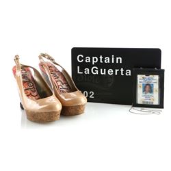 Maria Laguerta's (Luna Lauren Vélez) Miami-Metro Id, Door Plaque and Death Heels - DEXTER (2006 - 20