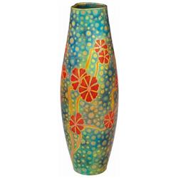 Vase with poppy décor, Zsolnay, around 1900 