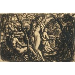 Béla Uitz (1887-1972) / Arcadia scene, 1917