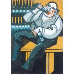 Hugó Scheiber (1873-1950) - The bibulous painter