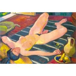Gábor Miklóssy (1912-1998) - Nude with still life