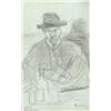 Image 1 : Lajos Gulácsy (1882-1932) - Man in hat with bottle 