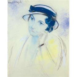 János Vaszary (1867-1939) - Portrait of Sarolta Vaszary (Cousing of János Vaszary)