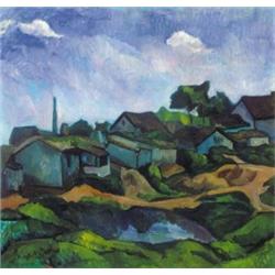 Vilmos Perlrott Csaba (1880-1955) - On the hillside 