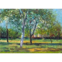 László Mednyánszky (1852-1919) - Flowering trees 