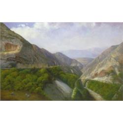 Károly Telepy (1828-1906) - Italian mountainory landscape, 1893