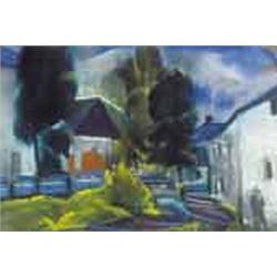 Dávid Jándi (1893-1944) - Among houses, 1929