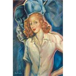 Gyula Batthyány (1887-1959) - Collette in the studio 