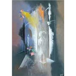 Béla Kádár (1877-1956) - Woman with dog