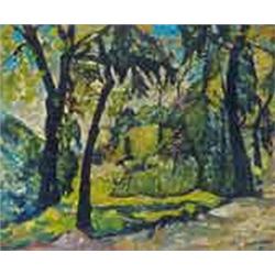 Hugó Scheiber (1873-1950) - Detail of park 