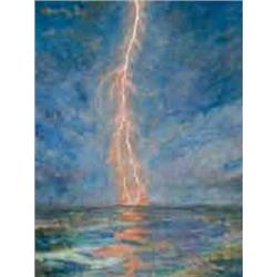 István Csók (1865-1961) - Flash of lightning 