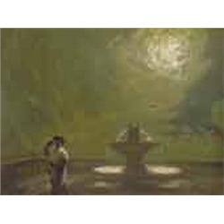 Béla Iványi Grünwald (1867-1940) - At the moonlight 