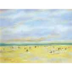 József Rippl-Rónai (1861-1927) - Bathing at the beach of Siófok