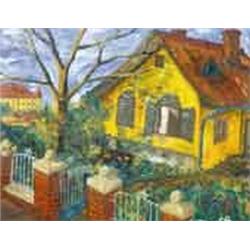 Frigyes Frank (1890-1976) - House with open window, 1966