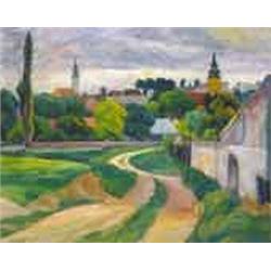 József Bánáti-Schwerák (Sverák) (1897-1951) - Detail of Szentendre