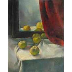 Erno Abonyi (1884-1941) - Table still life with apples