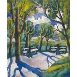 Hugó Scheiber (1873-1950) - In the park