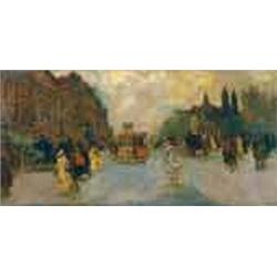 Antal Berkes (1874-1938) - Parisian street