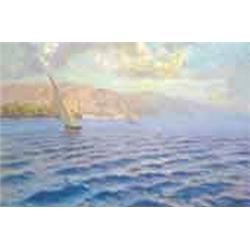 Jeno Kárpáthy (1870-1950) - The island of Saint Margherita