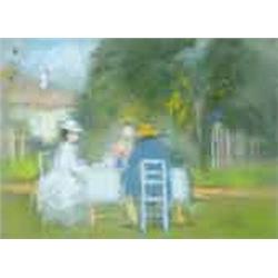 József Rippl-Rónai (1861-1927) - Snack in the garden of the Roma-villa