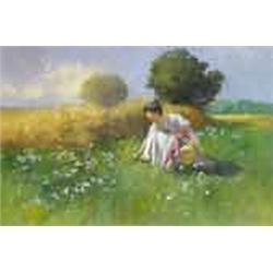 Antal Neogrády (1861-1942) - Spring on the meadow 