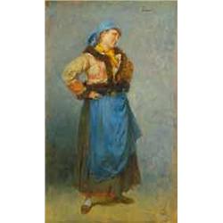 Lajos Deák Ébner (1850-1934) - Bride in national costume 