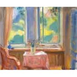 Ödön Márffy (1878-1959) - Pink interior 