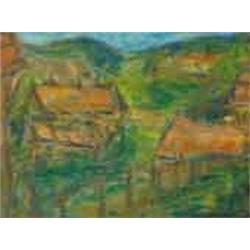 Béla Czóbel (1883-1976) - Hillside in Szentendre