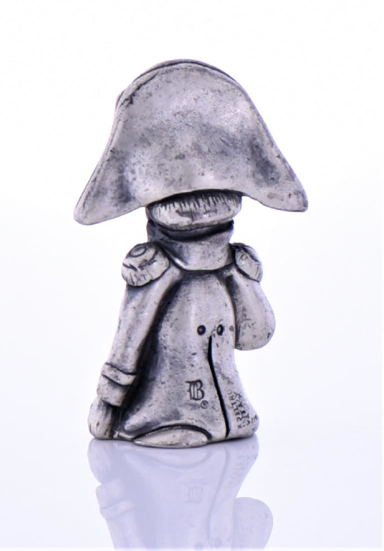 Peltro Italy Pewter Figurine Of A Napoleon