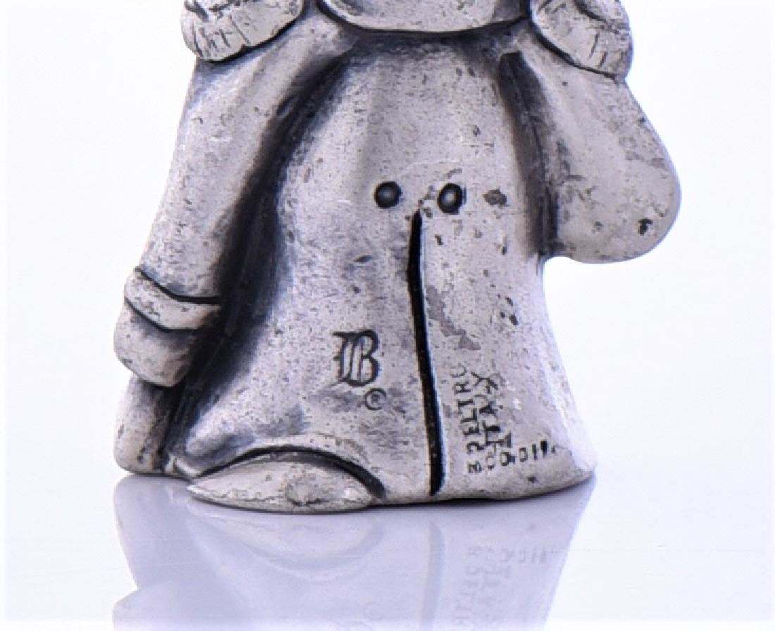 Peltro Italy Pewter Figurine Of A Napoleon